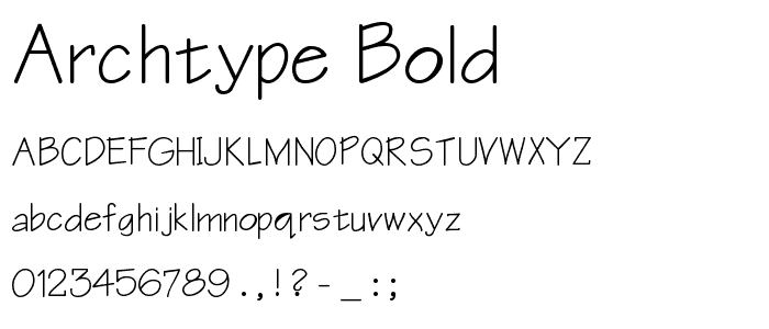 Archtype Bold font